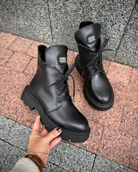 Зимові шкіряні черевики Lankoti, зимові ботінки шкіряні 36-40р код 25643