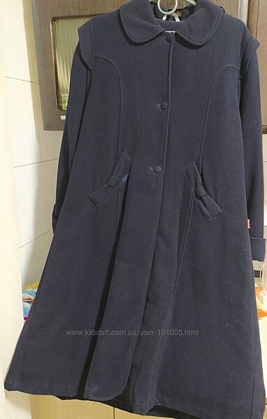 Демисезонное шерстяное пальто REIMA рост 152