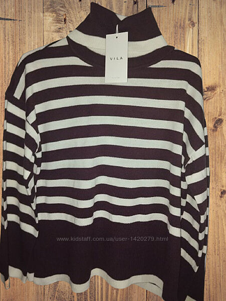 Свитер в полоску новый с биркой vila