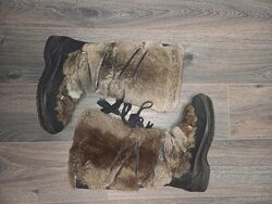 Сапоги зимние Унты Bally замша мех кролик 36р 