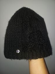 Шапка Mexx шерсть вязка косы чёрный