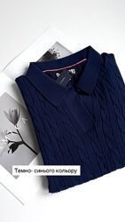 кофти - поло в косу з коротким рукавом від Tommy Hilfiger 