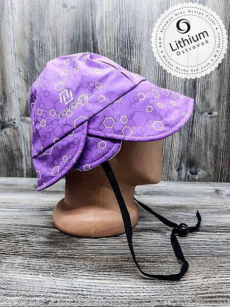 Шапка navigare с козырьком от дождя. Прорезиненная на флисе шапка. унисекс