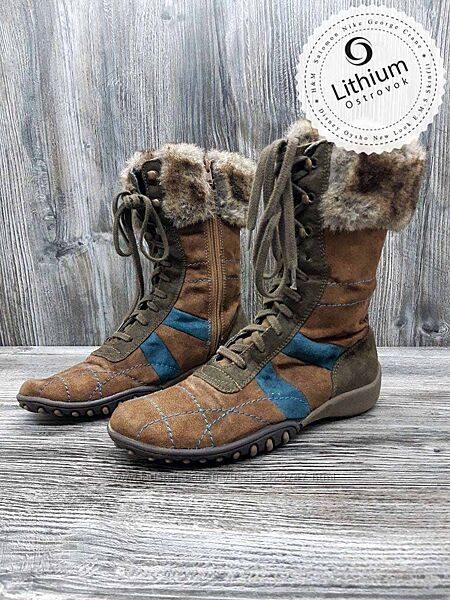 Сапоги демисезонные Lino Venturi замш - р 38