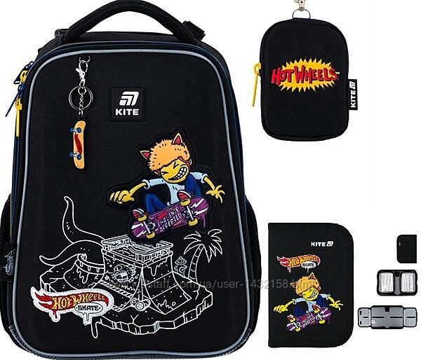 Рюкзак Kite Education каркасний HW25-531M Hot Wheels подарунок