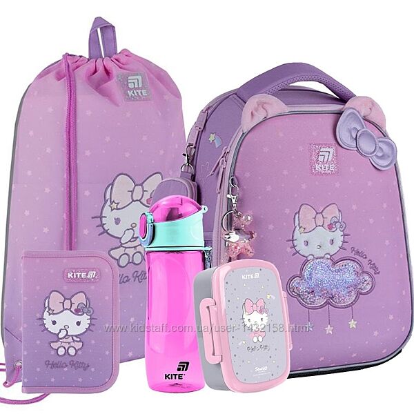 Набір Kite рюкзак пенал сумка для взуття SET HK25-555S Hello Kitty