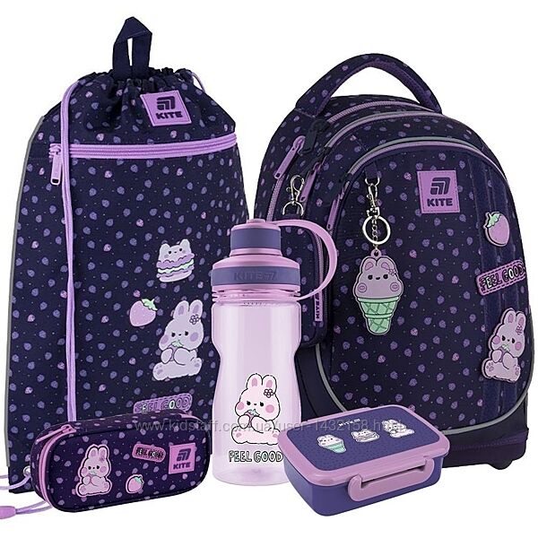 Шкільний набір Kite рюкзак пенал сумка для взуття SETK25-724S-1 Feel Good