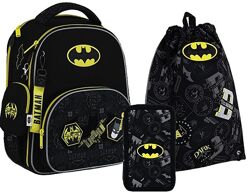 Набір Kite рюкзак пенал сумка для взуття SET DC25-556M Batman