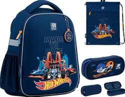 Каркасний рюкзак Kite Hot Wheels 555S Education