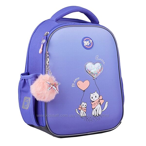 Рюкзак YES H-100 шкільний каркасний Purr Meow