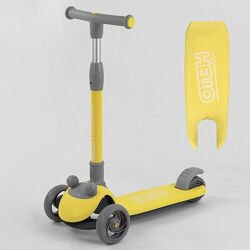 АКЦИЯ Самокат трехколесный Best Scooter, складной алюминиевый руль 