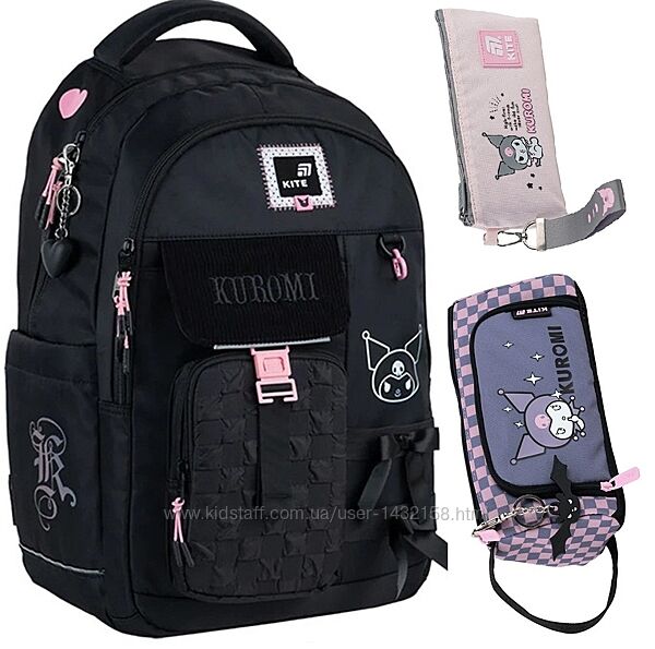 Рюкзак Kite Education teens 2597L Kuromi пенал