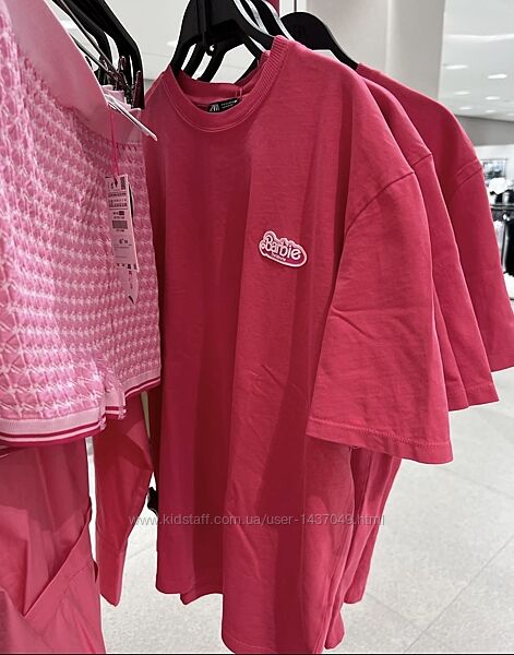 Barbie zara t-shirt s футболка фуксія