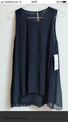 Новая фирменная плиссированная блуза Zara, размер L