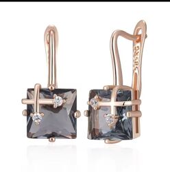 Шикарные серьги с кристаллами