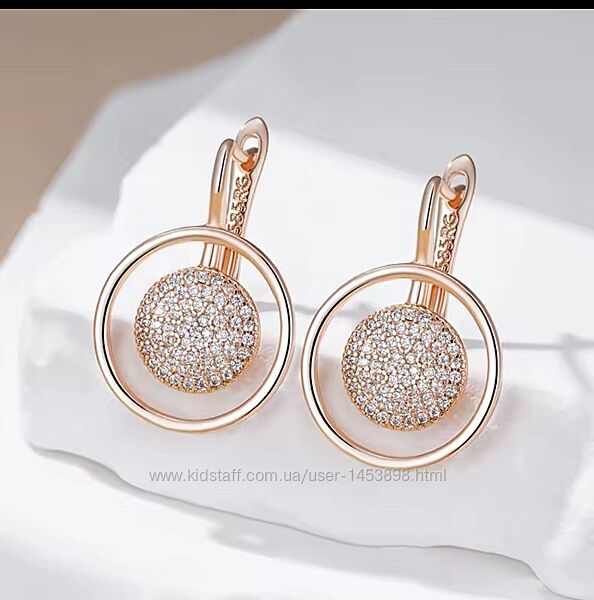 Шикарные серьги с кристаллами