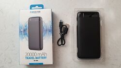 Повербанк/пауербанк з діодом  Forever TB-100L Black 20000 mAh чорний новий