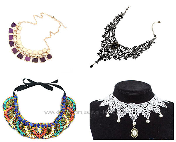 Украшение на шею в разных стилях. Изысканное украшение. Подарок