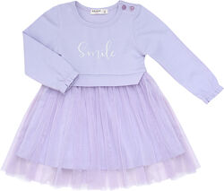 Симпатична трикотажна сукня з фатиновою спідницею для дівчинки. 86 - 110см