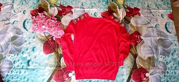 Светр кашеміровий з бусінами