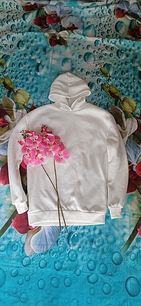 Білосніжне худі на флісі