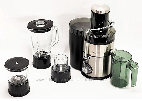 Багатофункціональний соковитискач 4 в 1 Royalty Line RL-PJ19003