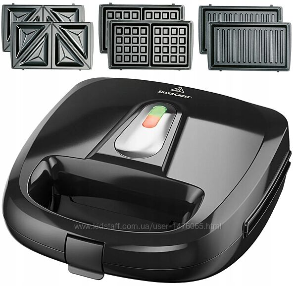 Сендвичница-вафельниця-гриль з Німеччини Silver Crest SSMW 750 D3
