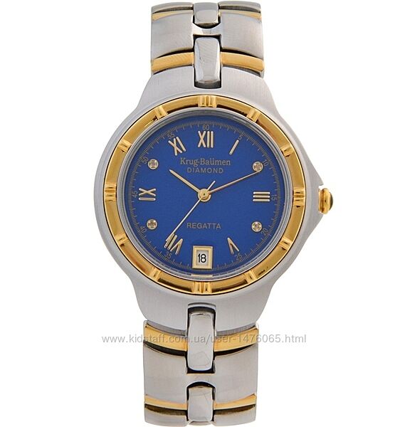 Krug-Baumen 2615DM  чоловічий наручний годинник з діамантами