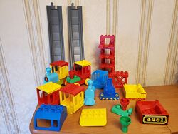 Лего, lego, Дупло, Duplo, деталі, колеса, рейки, потяг, стрілка, , рельсы