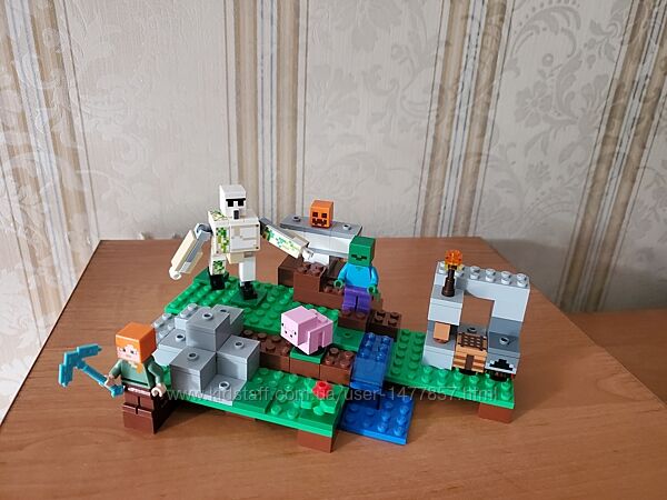 LEGO, Minecraft, Майнкрафт, Печера, залізниця,21130,21141,21164,21123