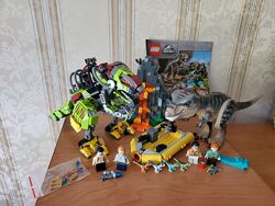 Лего, lego, jurassic World, Бій тиранозавра і робота-динозавра 75938