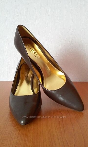 коричневі класичні туфлі Lauren Ralf Lauren 35 - 36