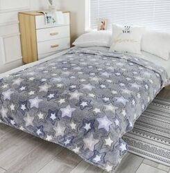 Плед с пушистой микрофибры 180х200 