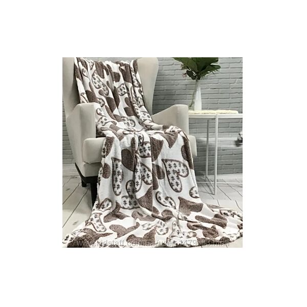 Плед с пушистой микрофибры 180х200