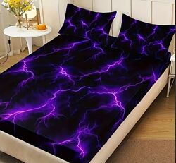 Комплект простынь на резинке  две наволочки