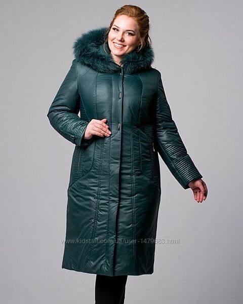 Пуховик женский с капюшоном 