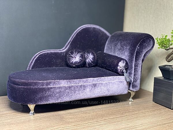 Диван - софа та пуф для лялечки Барбi