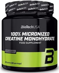 Креатин моногидрат Biotech USA 100 Creatine Monohydrate Банка 300 грамм.