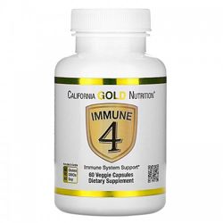 Витамины для иммунитета California Gold Nutrition Immune 4 60 капсул.