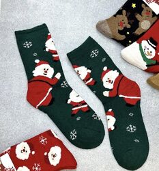 Набір новорічних ангорових шкарпеток 