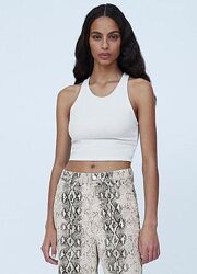 топ в рубчик zara L маломірний