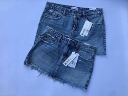 джинсові юбки zara розміри M, L 