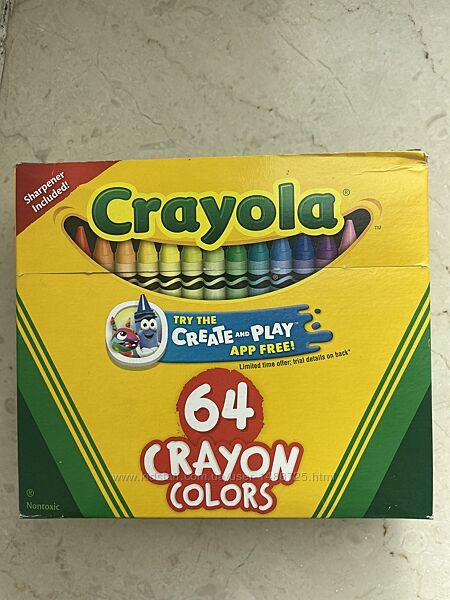 Crayola воскові олівці 64 шт