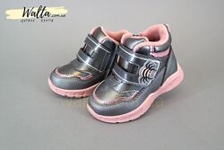 22-24р Weestep вистеп детские демисезонные ботинки чобітки девочке розовые 