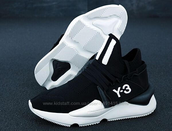 Мужские кроссовки Adidas Y-3 Kaiwa Black White
