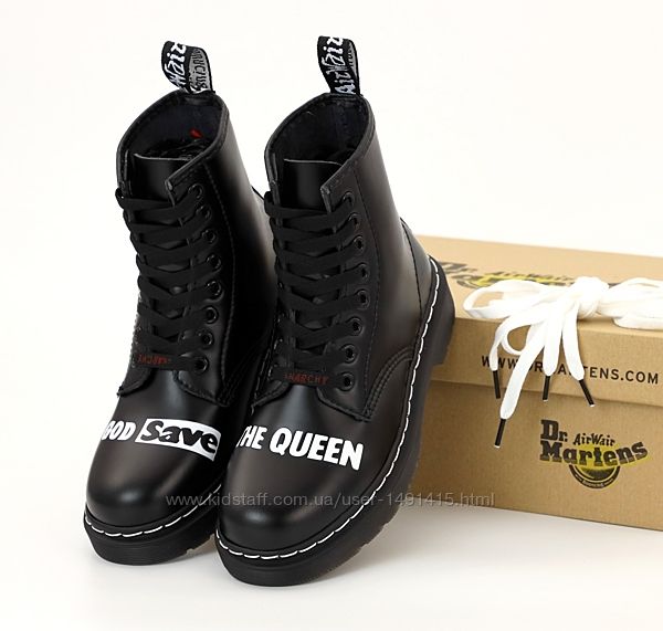Мужские ботинки Dr. Martens Sex Pistols. God Save the Queen. Демисезон