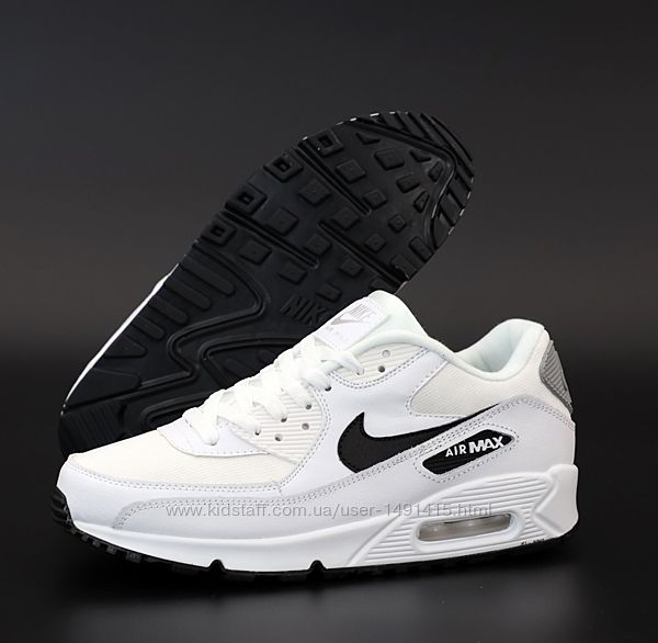 Мужские кроссовки Nike Air Max 90. White Black