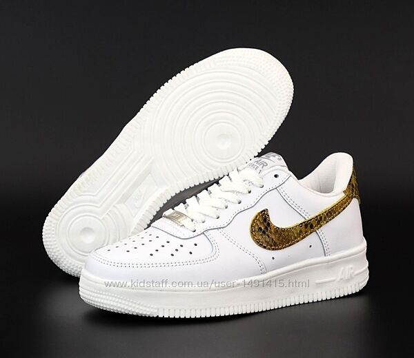 Мужские кроссовки Nike Air Force. Унисекс. White Brown