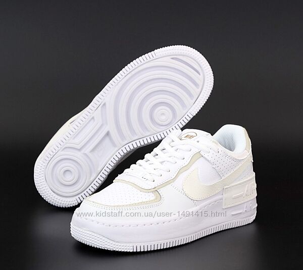 Женские кроссовки Nike Air Force Shadow. White 