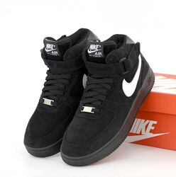 Зимние мужские кроссовки ботинки Nike Air Force Winter. Натуральная замша